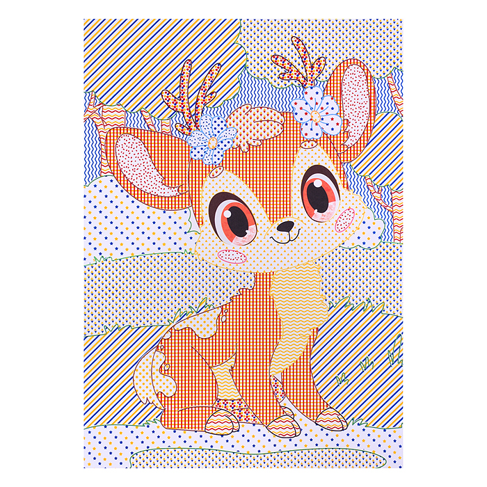 Водная раскраска с цветным контуром. Лесные животные