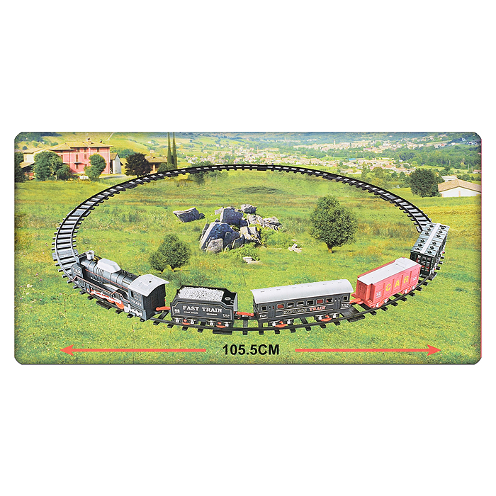 Фото к товару Железная дорога JHX6333 "Train electric steam-2" в коробке Железная дорога JHX6333 "Train electric steam-2" в коробке