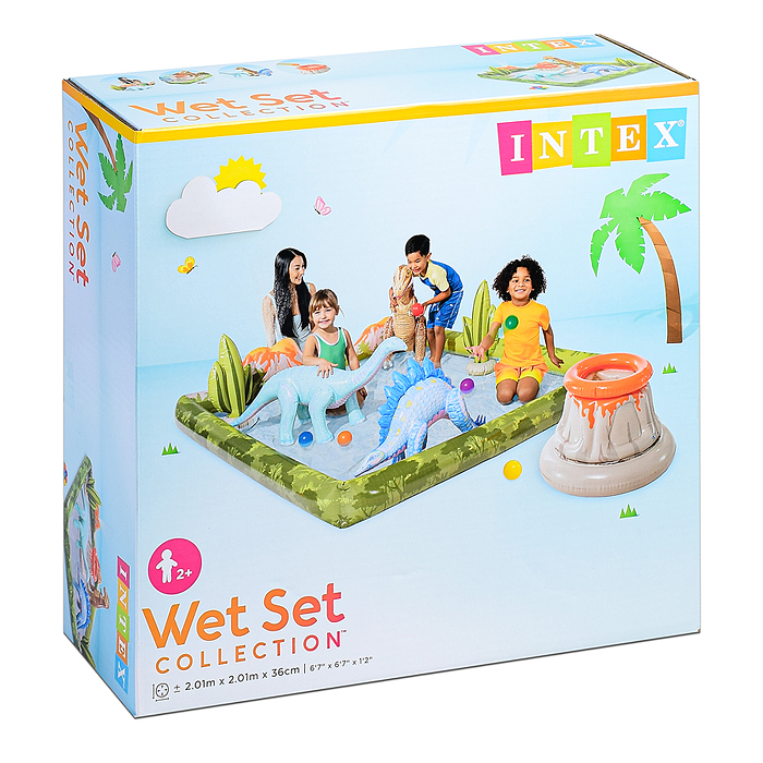 Фото к товару Игровой центр надувной "Дино-парк" (201х201х36 см), 56132NP INTEX Игровой центр надувной "Дино-парк" (201х201х36 см), 56132NP INTEX