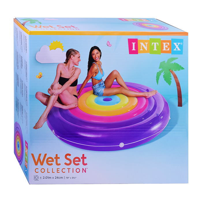 Фото к товару Матрас-плотик "Радужный остров" 57285EU INTEX Матрас-плотик "Радужный остров" 57285EU INTEX