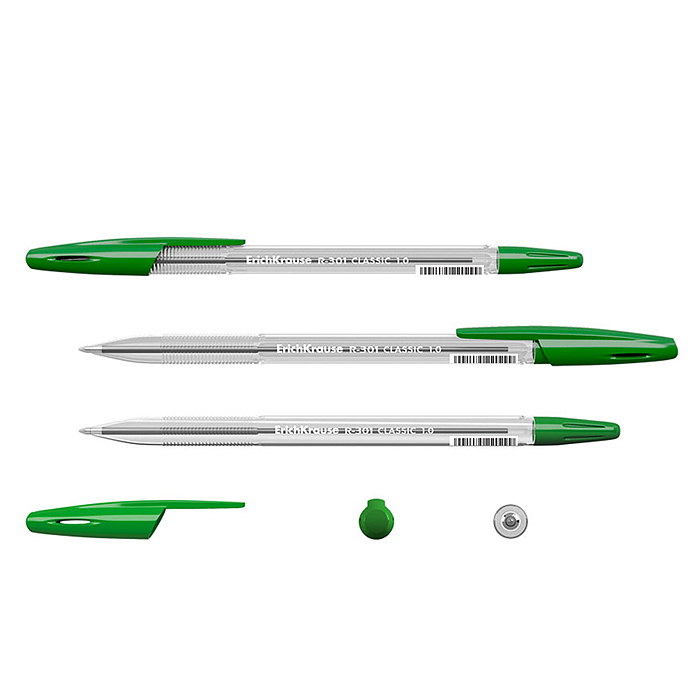 Ручка шариковая Stick Classic 1.0, цвет чернил зеленый 