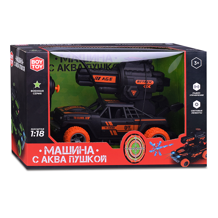 Фото к товару Машина BT0019 "Джип" с аква пушкой, р/у, 27 MHz, в коробке Машина BT0019 "Джип" с аква пушкой, р/у, 27 MHz, в коробке