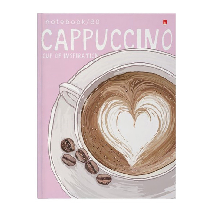 Блокнот-престиж А6 80 л. "Счастье в кофе"