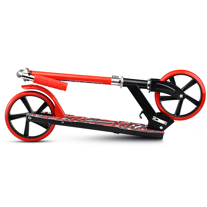 Фото к товару Самокат U012005Y 2-х кол., красный, d 200 мм., PU, в коробке Самокат U012005Y 2-х кол., красный, d 200 мм., PU, в коробке