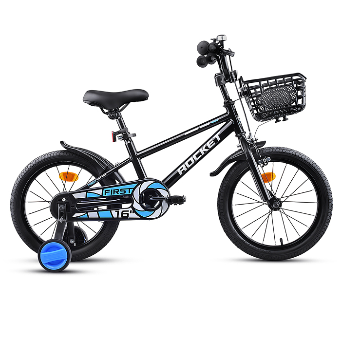 Велосипед 16" Rocket First, цвет черный