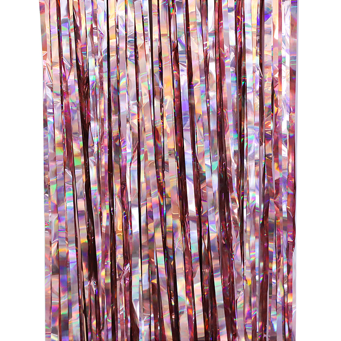 Фото к товару Занавес Дождик Электрик, Розовое Золото, Голография, 100*200 см, 1 шт. Занавес Дождик Электрик, Розовое Золото, Голография, 100*200 см, 1 шт.
