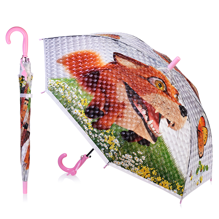 Зонт детский 00-5931 "Лис" 50см