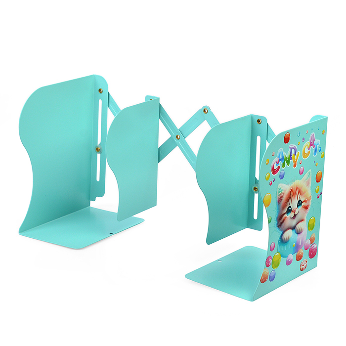 Фото к товару Подставка для учебников и книг "Candy Cat" 19x14,7x9 см, металлическая, телескопическая, ок Подставка для учебников и книг "Candy Cat" 19x14,7x9 см, металлическая, телескопическая, ок