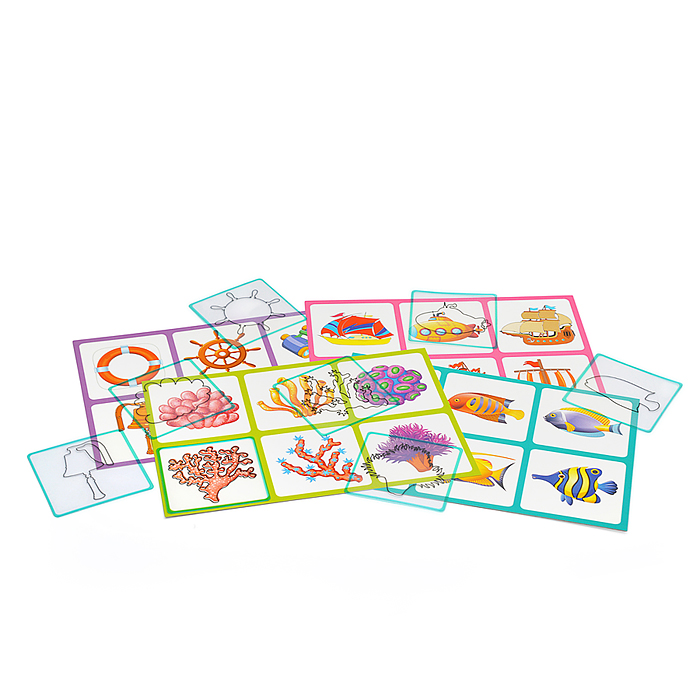 Фото к товару Пластиковое лото для малышей (нов) 3+ Морские приключения. Подбираем контуры Куликова Е.Н. Пластиковое лото для малышей (нов) 3+ Морские приключения. Подбираем контуры Куликова Е.Н.