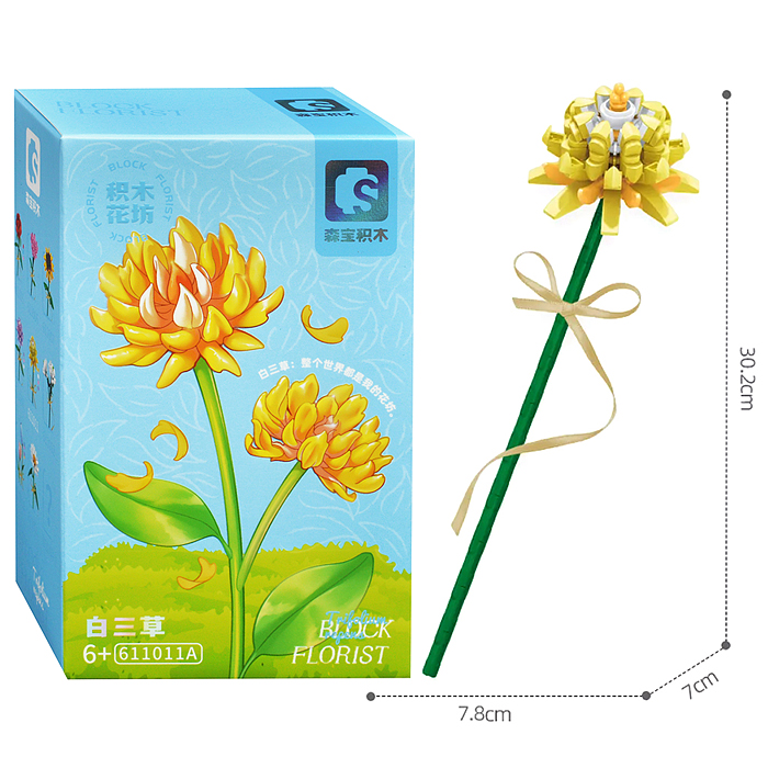 Конструктор 611011ABCD "Цветок" (137 дет.) в коробке Конструктор 611011ABCD "Цветок" (137 дет.) в коробке