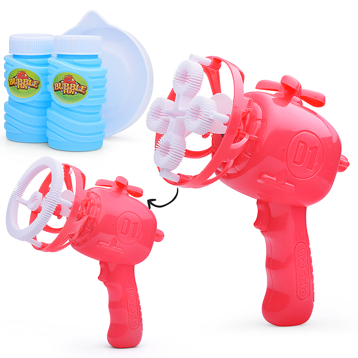 Пистолет для мыльных пузырей 00-5432 с пропеллером, в пакете