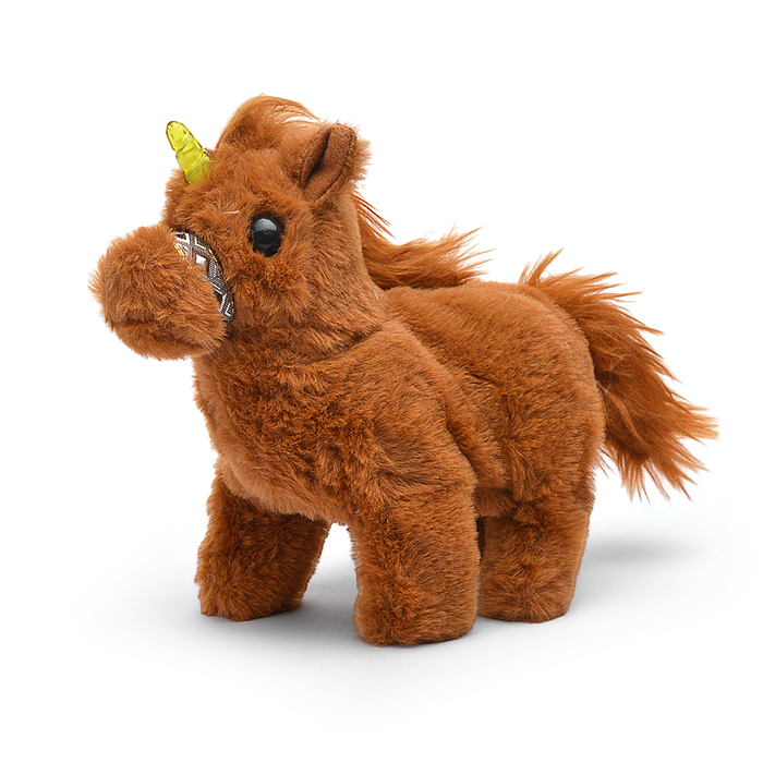 Фото к товару Мягкая игрушка 00-6143 "Лошадка-Единорожка" на батарейках, 22х18 см Мягкая игрушка 00-6143 "Лошадка-Единорожка" на батарейках, 22х18 см