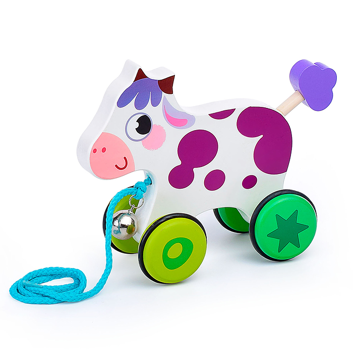 Фото к товару Каталка D1670 "Корова" Каталка D1670 "Корова"