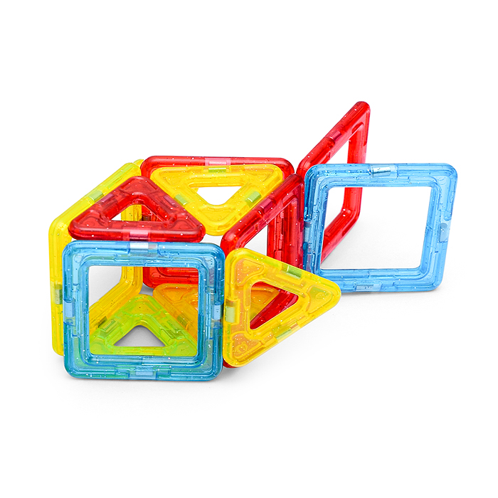 Фото к товару Конструктор магнитный MG0003-1 (размер деталей малый) 57 дет., в пакете Конструктор магнитный MG0003-1 (размер деталей малый) 57 дет., в пакете