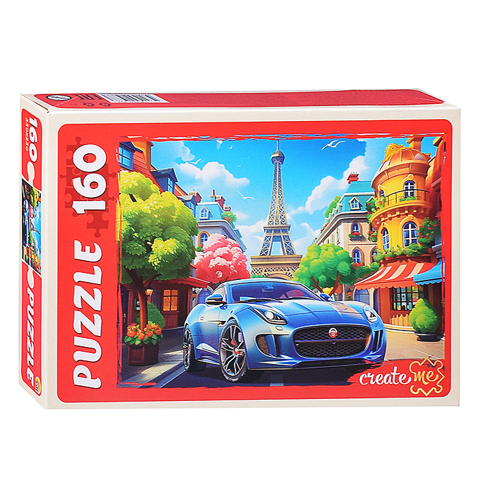 Пазлы 160 "Автомобиль в Париже"