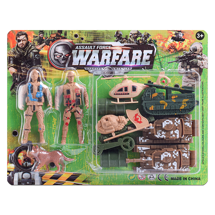 Игровой набор 1808A-340 "Отважная армия" на листе