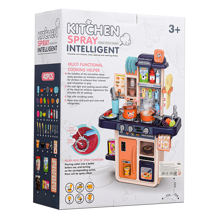 Фото к товару Игровой набор кухня MJL-A709 "Давай готовить" цвет пудровый, в коробке Игровой набор кухня MJL-A709 "Давай готовить" цвет пудровый, в коробке