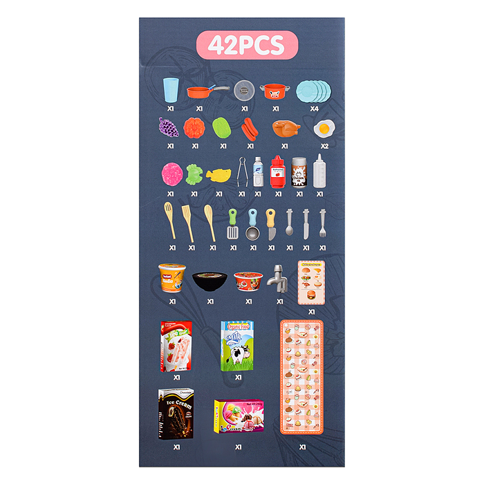 Фото к товару Игровой набор кухня MJL-A709 "Давай готовить" цвет пудровый, в коробке Игровой набор кухня MJL-A709 "Давай готовить" цвет пудровый, в коробке