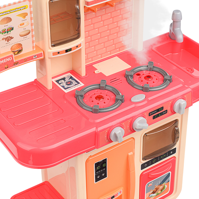Фото к товару Игровой набор кухня MJL-A709 "Давай готовить" цвет пудровый, в коробке Игровой набор кухня MJL-A709 "Давай готовить" цвет пудровый, в коробке