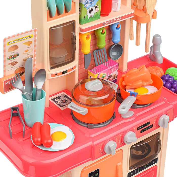 Фото к товару Игровой набор кухня MJL-A709 "Давай готовить" цвет пудровый, в коробке Игровой набор кухня MJL-A709 "Давай готовить" цвет пудровый, в коробке