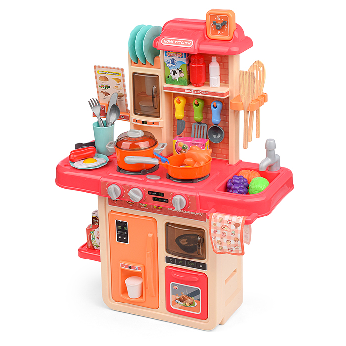 Фото к товару Игровой набор кухня MJL-A709 "Давай готовить" цвет пудровый, в коробке Игровой набор кухня MJL-A709 "Давай готовить" цвет пудровый, в коробке