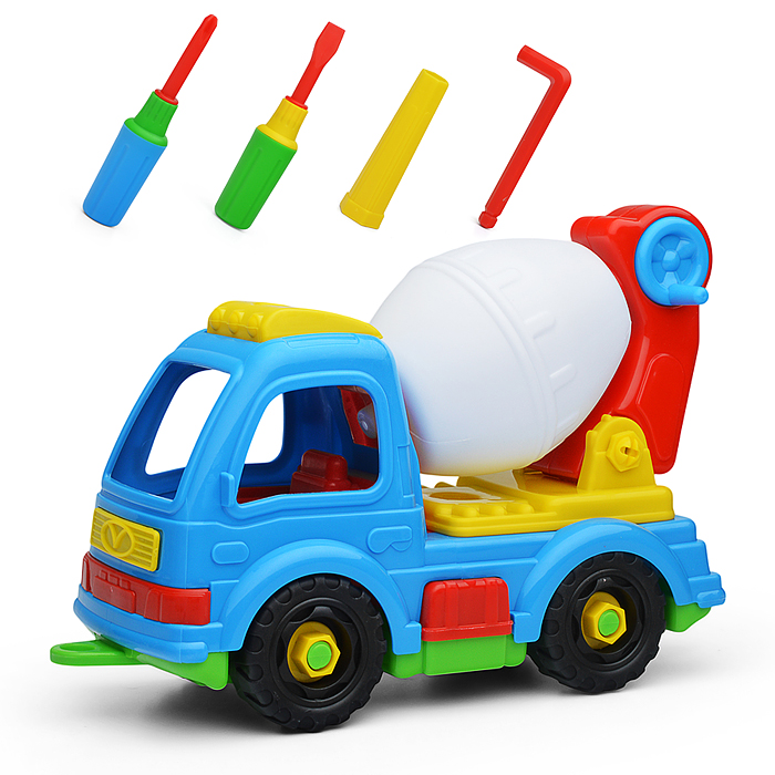 Игрушка пластмассовая "Конструктор-Бетономешалка" Игрушка пластмассовая "Конструктор-Бетономешалка"