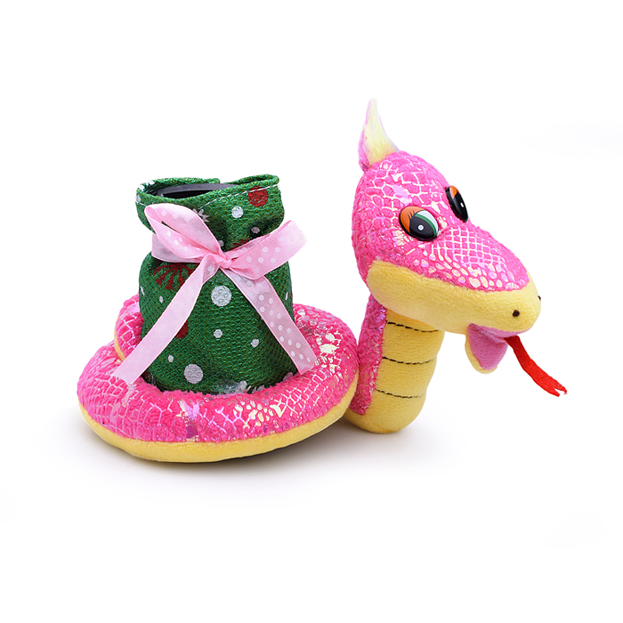 Мягкая игрушка S2131 "Змея с копилкой", русская песенка
