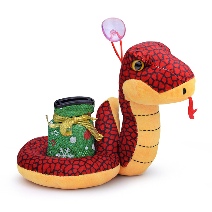 Мягкая игрушка S2133 "Змея с копилкой", русская песенка