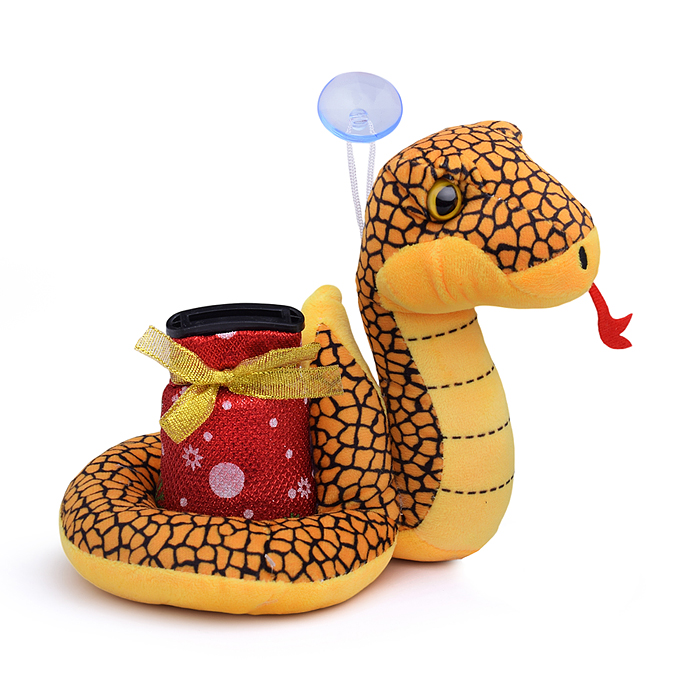 Мягкая игрушка S2133 "Змея с копилкой", русская песенка