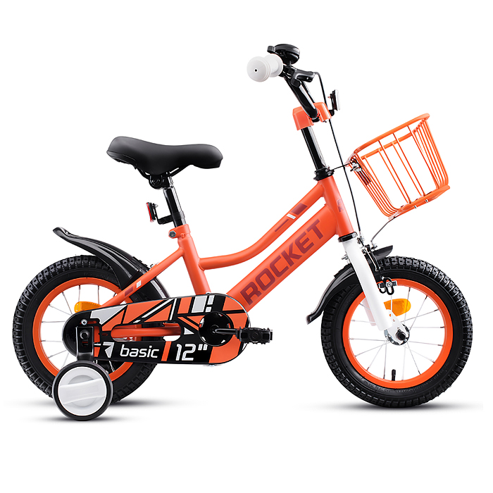 Велосипед 12" Rocket Basic, цвет коралловый