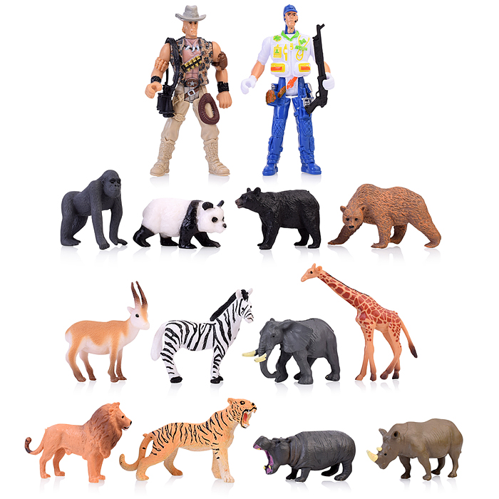 Набор животных 2121-77G "Сафари" в пакете Набор животных 2121-77G "Сафари" в пакете