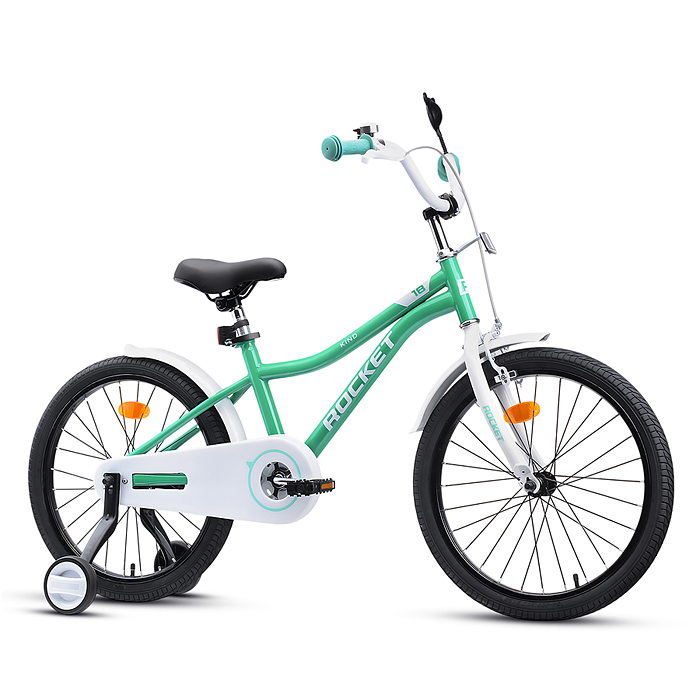 Фото к товару Велосипед 18" Rocket Kind, цвет мятный Велосипед 18" Rocket Kind, цвет мятный