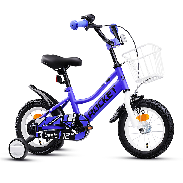 Фото к товару Велосипед 12" Rocket Basic, цвет сиреневый Велосипед 12" Rocket Basic, цвет сиреневый