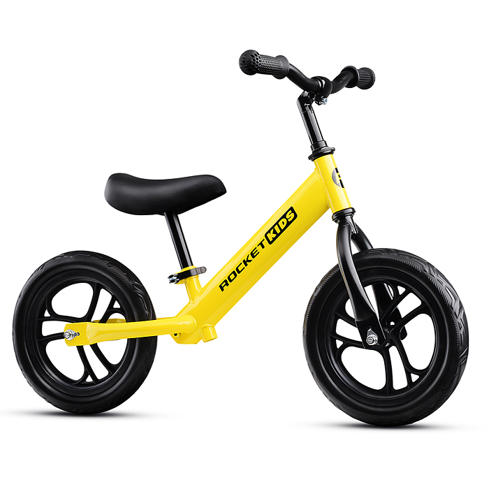 Беговел 12" Rocket, колеса EVA, цвет желтый, Беговел 12" Rocket, колеса EVA, цвет желтый,