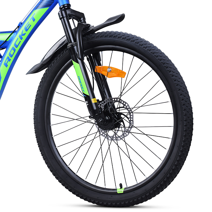 Фото к товару Велосипед 24" Rocket Azkar, цвет синий/зеленый, размер 15" Велосипед 24" Rocket Azkar, цвет синий/зеленый, размер 15"