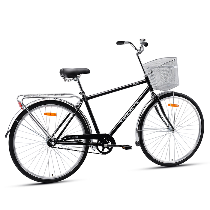 Фото к товару Велосипед 28" Rocket City Gent, цвет черный, размер 19" Велосипед 28" Rocket City Gent, цвет черный, размер 19"