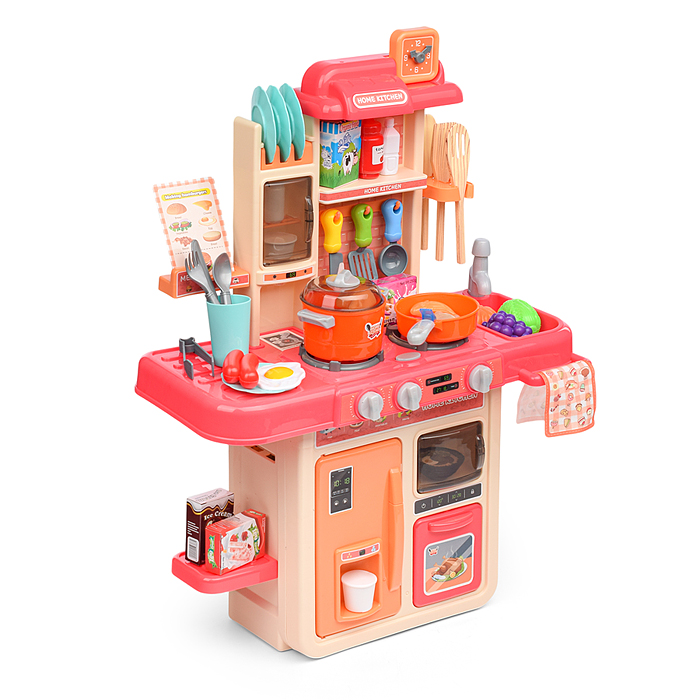 Фото к товару Игровой набор кухня MJL-909B "Маленький шеф" цвет розовый, в коробке Игровой набор кухня MJL-909B "Маленький шеф" цвет розовый, в коробке