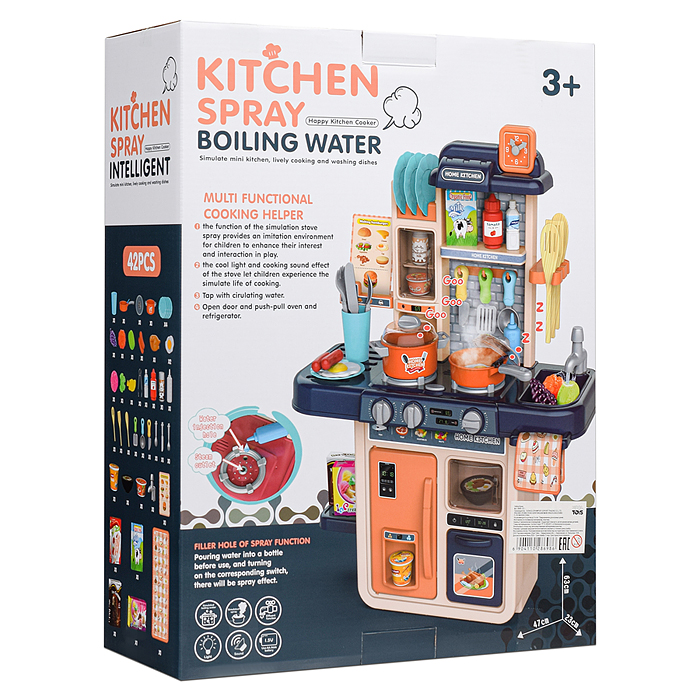 Фото к товару Игровой набор кухня MJL-909B "Маленький шеф" цвет розовый, в коробке Игровой набор кухня MJL-909B "Маленький шеф" цвет розовый, в коробке