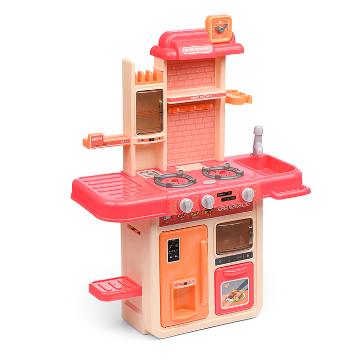Фото к товару Игровой набор кухня MJL-909B "Маленький шеф" цвет розовый, в коробке Игровой набор кухня MJL-909B "Маленький шеф" цвет розовый, в коробке