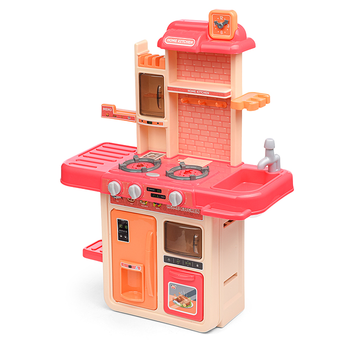 Фото к товару Игровой набор кухня MJL-909B "Маленький шеф" цвет розовый, в коробке Игровой набор кухня MJL-909B "Маленький шеф" цвет розовый, в коробке