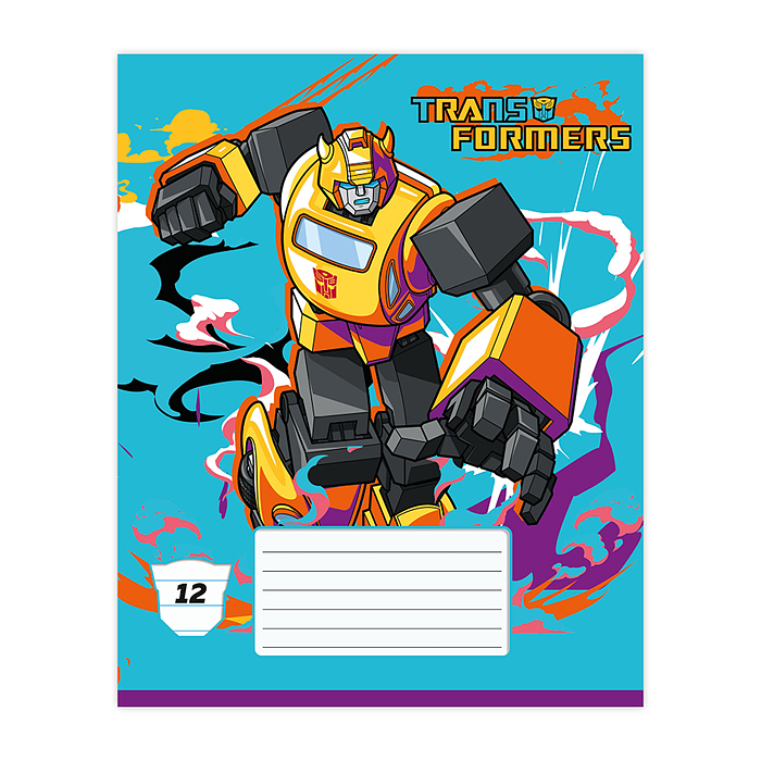 Фото к товару Тетрадь 12 л., линия "Transformers" Тетрадь 12 л., линия "Transformers"