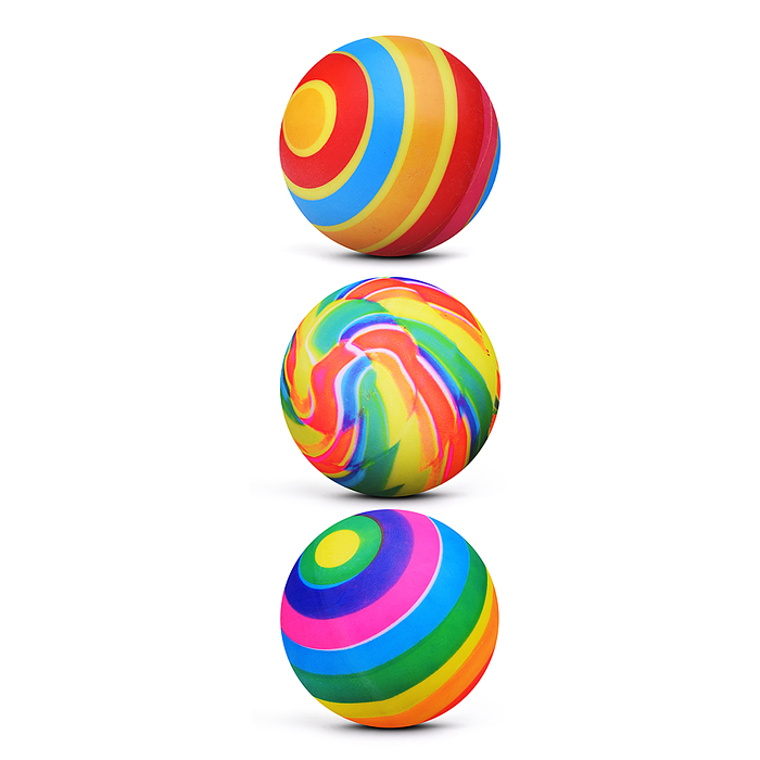 Мяч 00-5501 ПВХ (3 шт. х 7,5 см.) в сетке