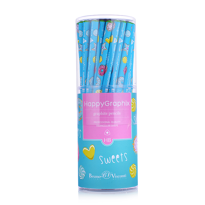 Фото к товару Карандаш чернографитный "HappyGraphix. Сладкое настроение.Пончики" НВ Карандаш чернографитный "HappyGraphix. Сладкое настроение.Пончики" НВ