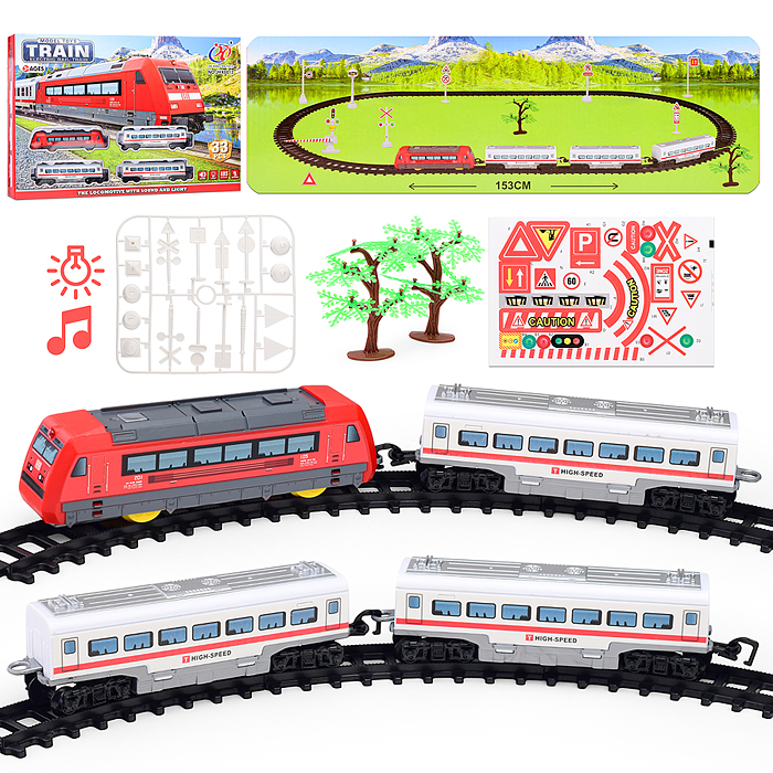 Железная дорога JHX8813 "Локомотив" в коробке Железная дорога JHX8813 "Локомотив" в коробке