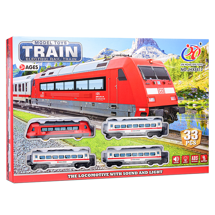 Фото к товару Железная дорога JHX8813 "Локомотив" в коробке Железная дорога JHX8813 "Локомотив" в коробке