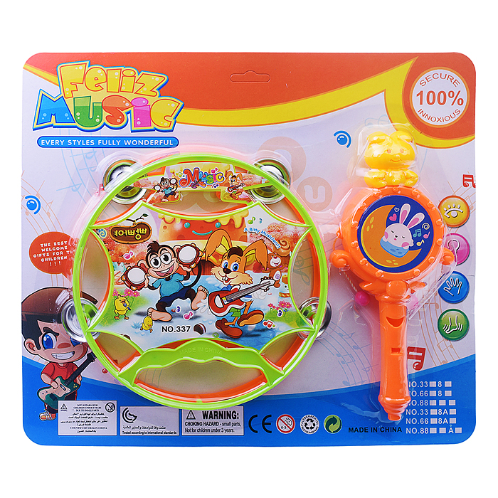 Набор музыкальных инструментов 9937 "Feliz music-1" на листе Набор музыкальных инструментов 9937 "Feliz music-1" на листе