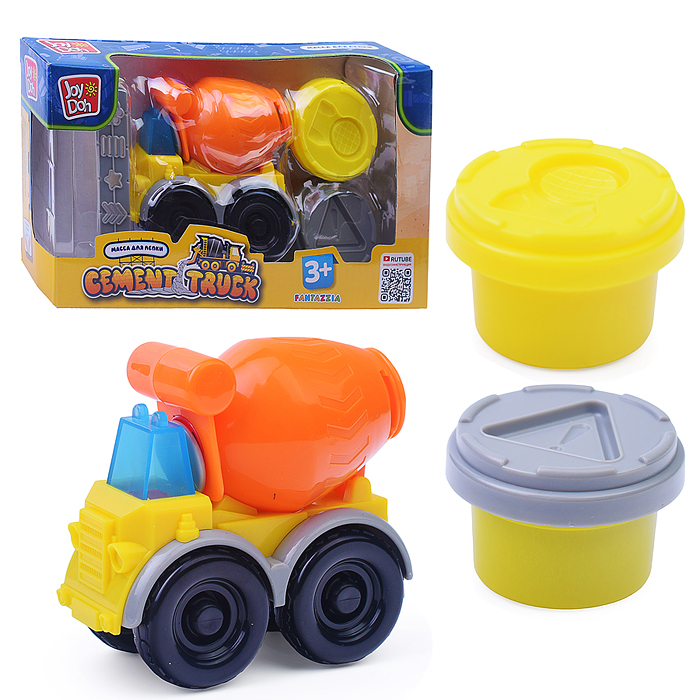 Масса для лепки набор Mini cement truck - Мини бетономешалка, сменная насадка, Масса для лепки набор Mini cement truck - Мини бетономешалка, сменная насадка,