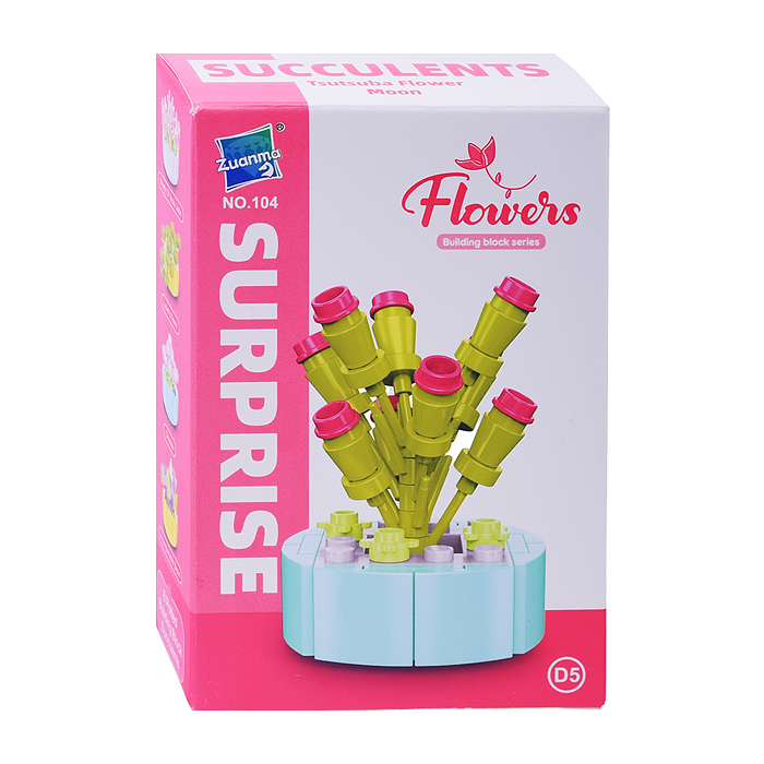 Конструктор 104D-5 "Цветок" (53 дет.) в коробке Конструктор 104D-5 "Цветок" (53 дет.) в коробке