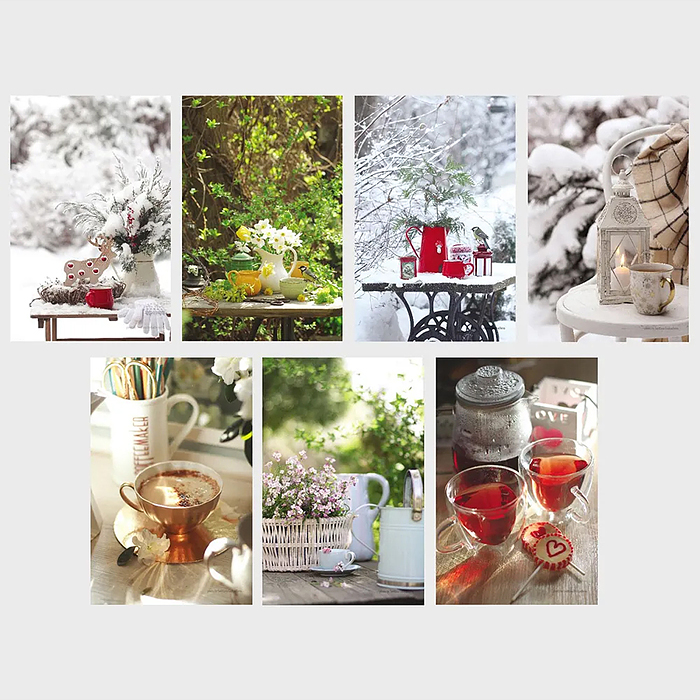 Комплект постеров мини А6ф "Моменты радости" 108х165мм., 35 штук. в индив. упак.