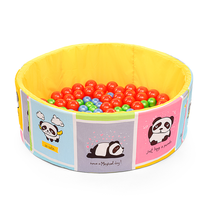 Фото к товару Сухой бассейн "Панды желтые" (100см х 30см) Сухой бассейн "Панды желтые" (100см х 30см)